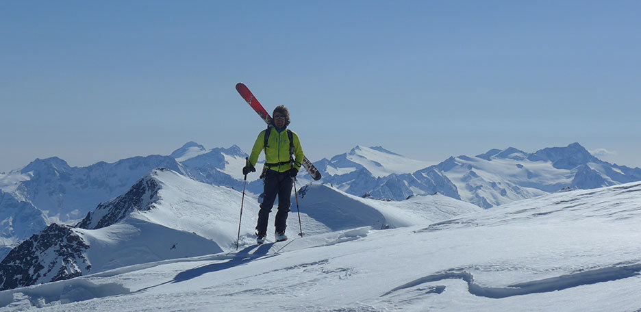Ski Mountaineering to Mount Cevedale from Valle di Solda