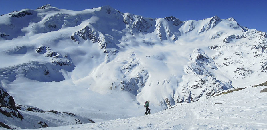 Ski Mountaineering to Mount Cevedale from Val Rosole