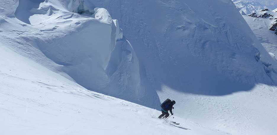 Ski Mountaineering to Mount Cevedale from Val Martello