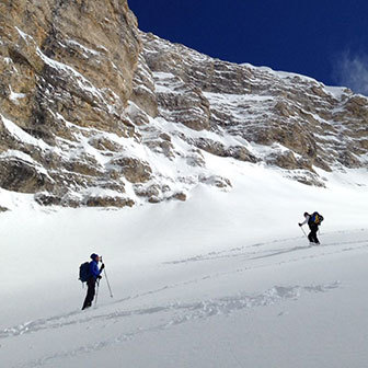Ski Mountaineering to Sass Ciampac in the Puez-Odle Nature Park