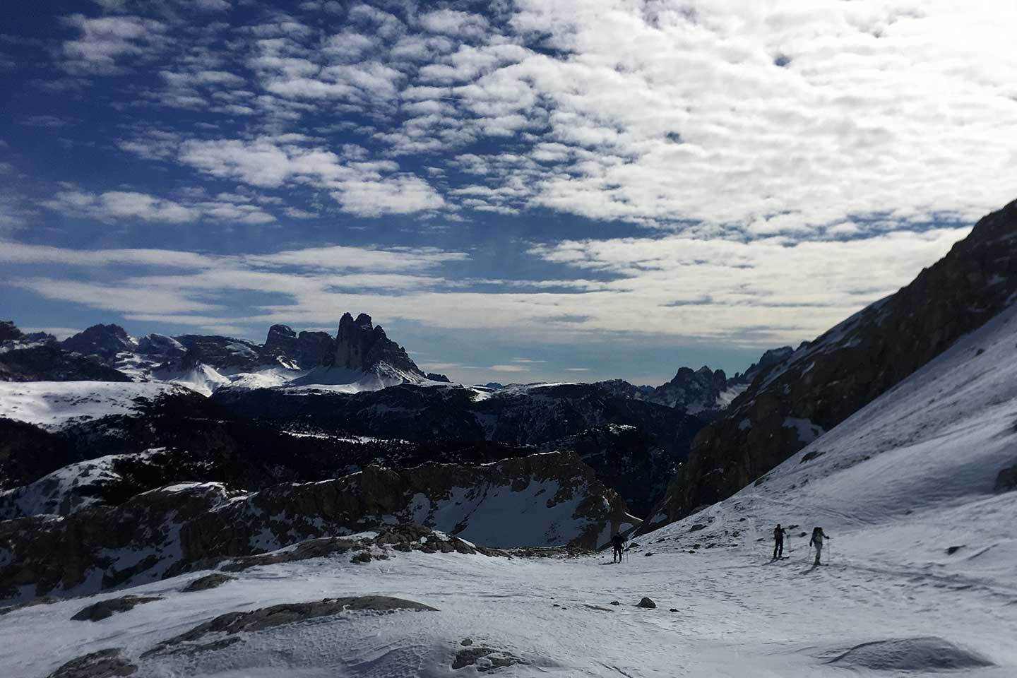 Ski Mountaineering to Croda Rossa d'Ampezzo, Forcella Colfiedo