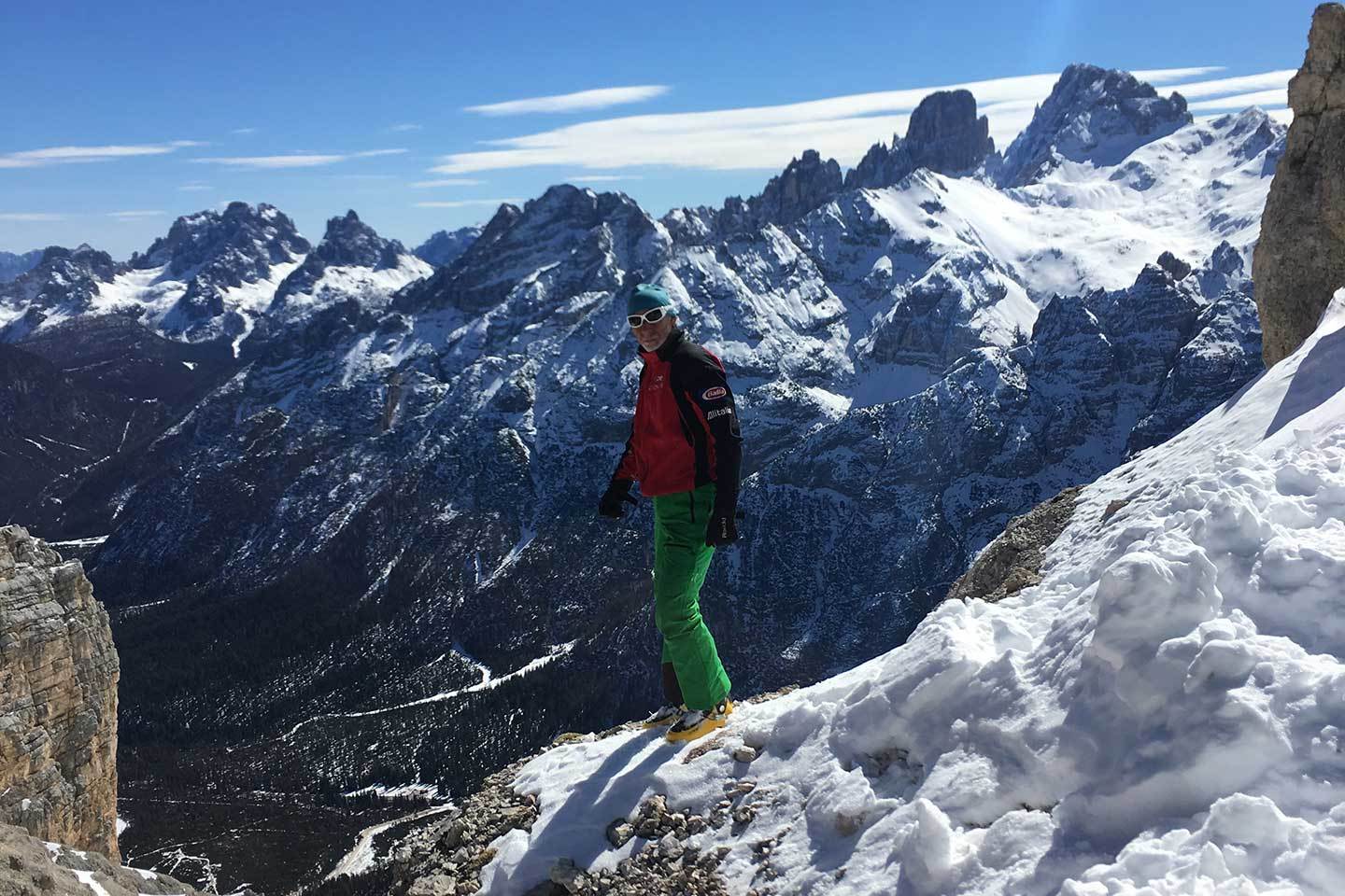 Sci Alpinismo alla Forcella Colfiedo della Croda Rossa d’Ampezzo