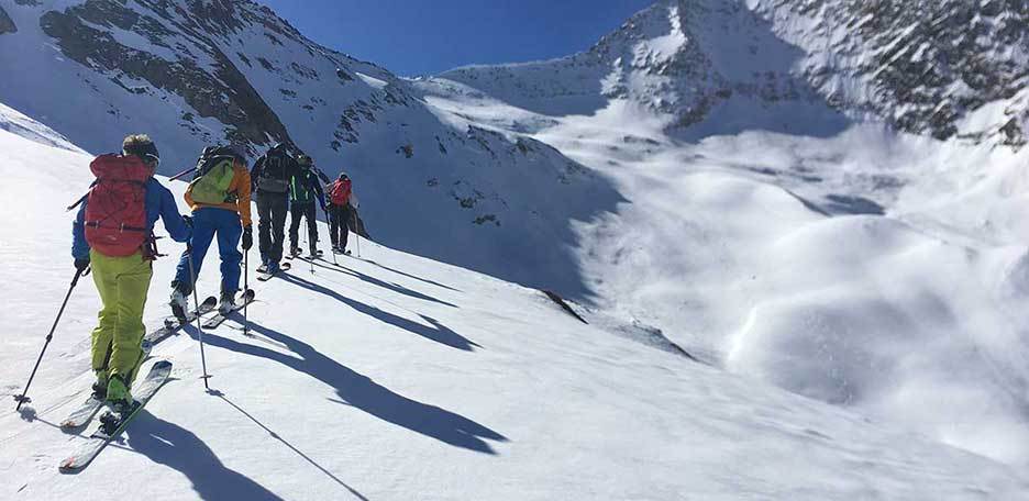 Ski Mountaineering to Mount V Corno in Valle Aurina & Tures