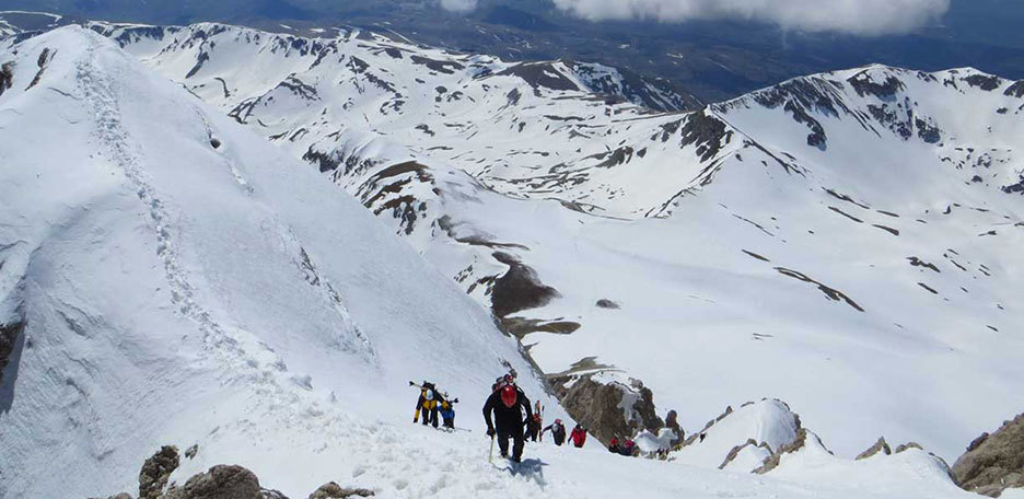 Sci Alpinismo al Corno Grande, Canale del Tempio