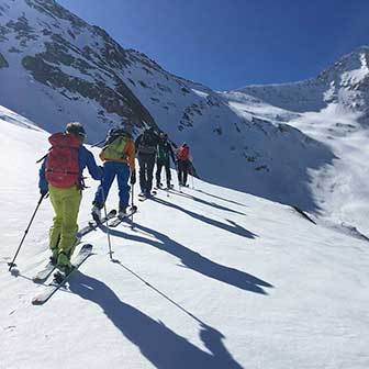 Ski Mountaineering to Mount V Corno in Valle Aurina & Tures