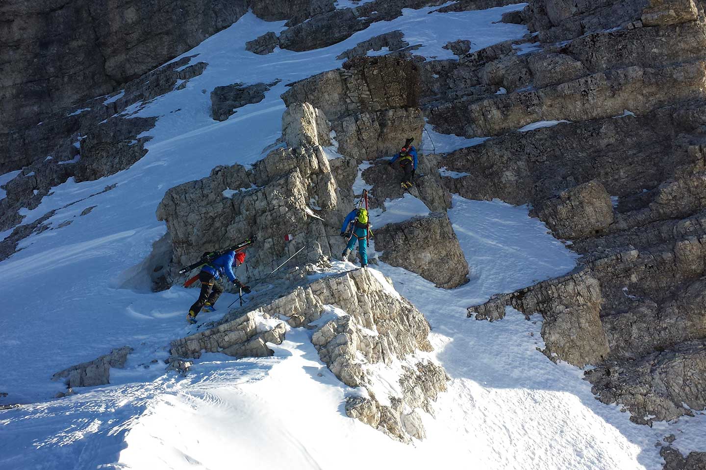 Sci Alpinismo al Cristallino d'Ampezzo