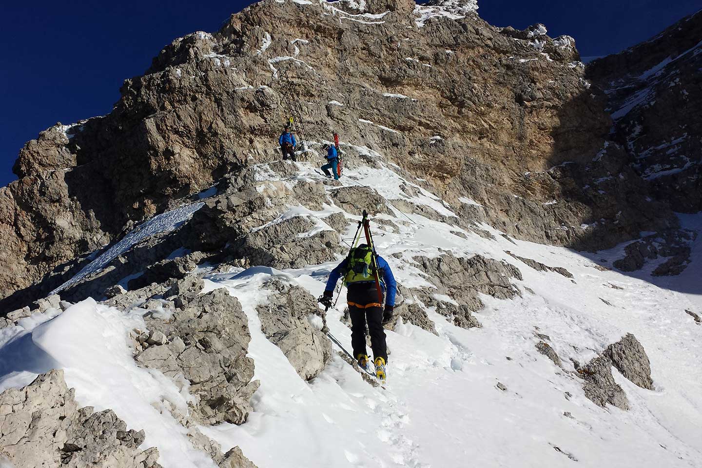 Sci Alpinismo al Cristallino d'Ampezzo