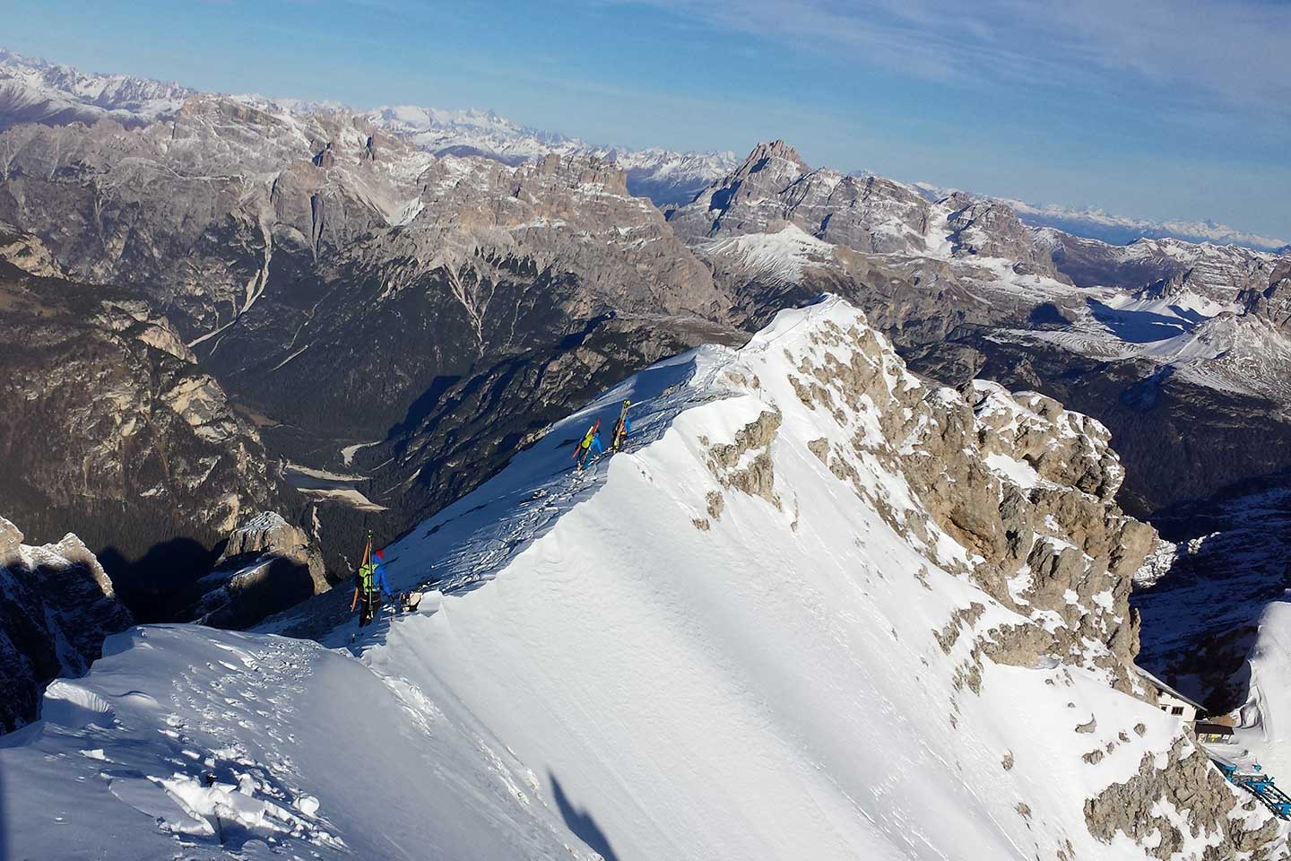 Sci Alpinismo al Cristallino d'Ampezzo