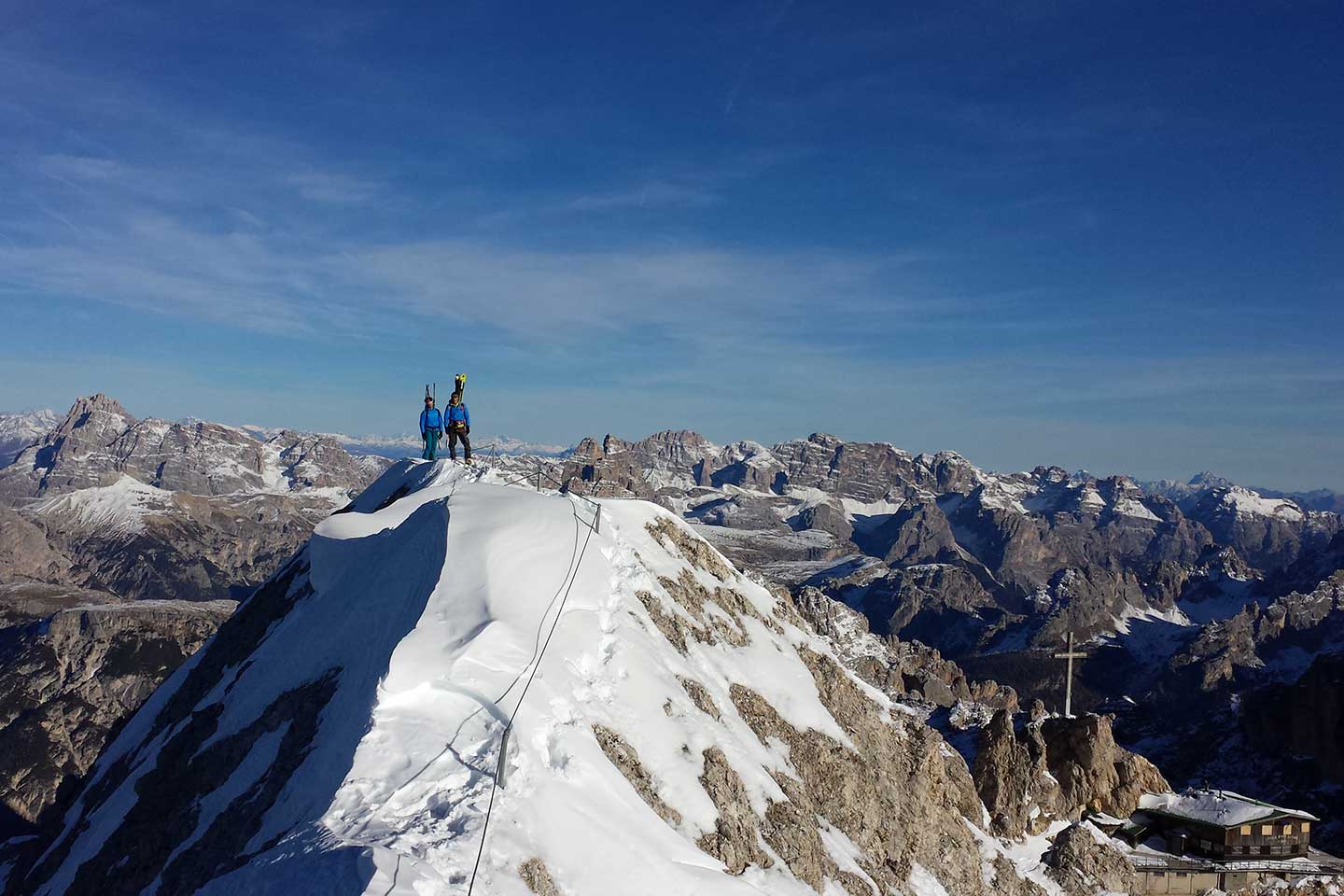 Sci Alpinismo al Cristallino d'Ampezzo