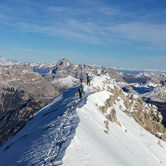 Sci Alpinismo al Cristallino d'Ampezzo