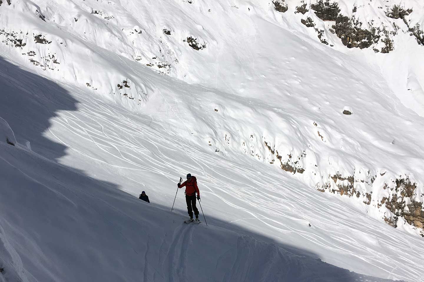 Sci Alpinismo alla Forcella del Cristallino di Misurina