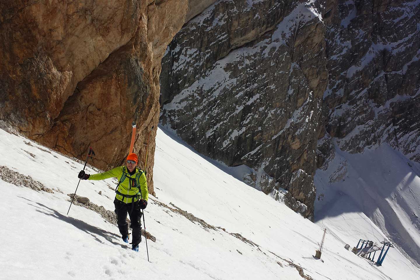 Ski Mountaineering in Mount Cristallo