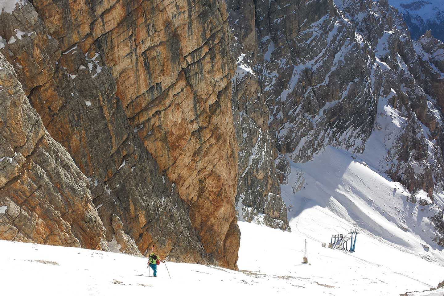 Ski Mountaineering in Mount Cristallo