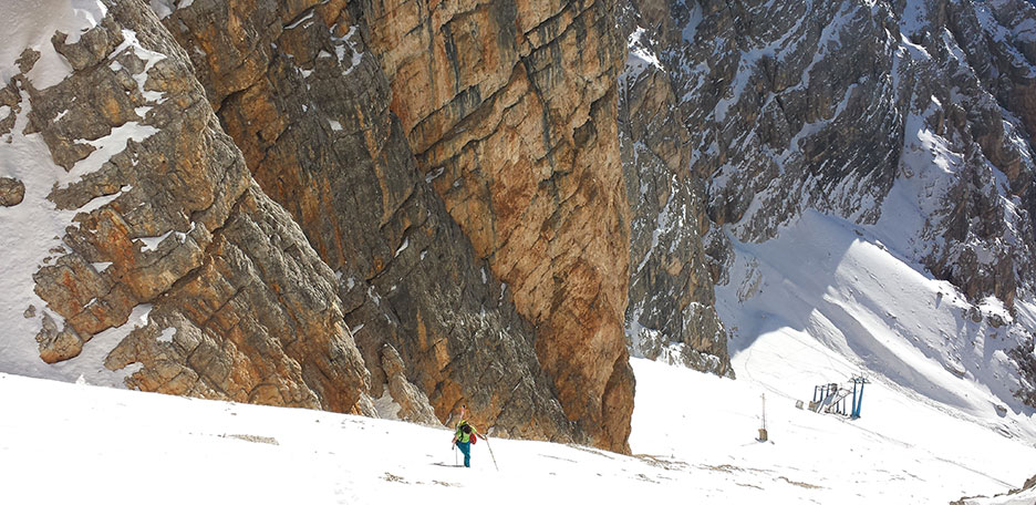 Sci Alpinismo al Monte Cristallo