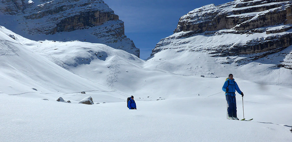 Ski Mountaineering to Sasso Santa Croce in the Fanes-Senes-Braies Nature Park