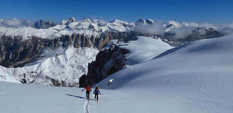 Ski Mountaineering to the Sass dai Ciamorces and Val Culea
