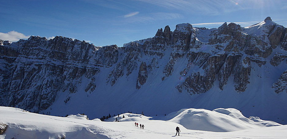 Sci Alpinismo alla Cima Dodici nel Gruppo Puez-Odle