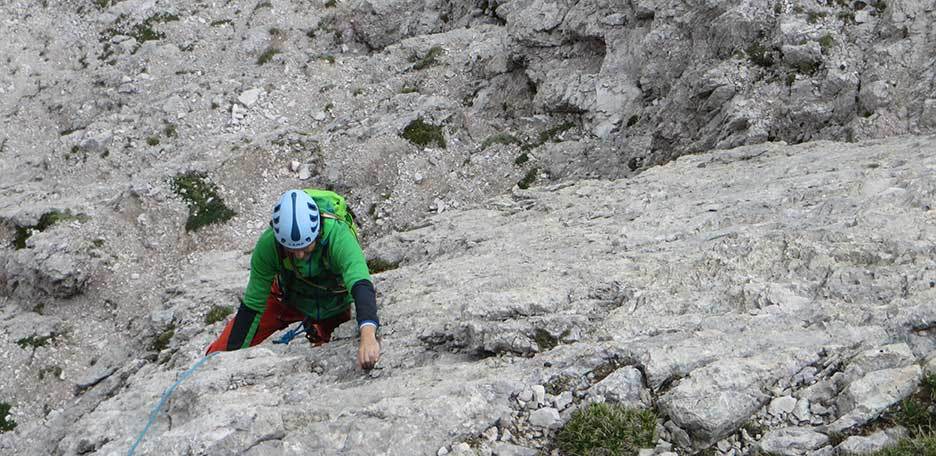 Arrampicata della Via Eötvös Dimai alla Tofana di Rozes