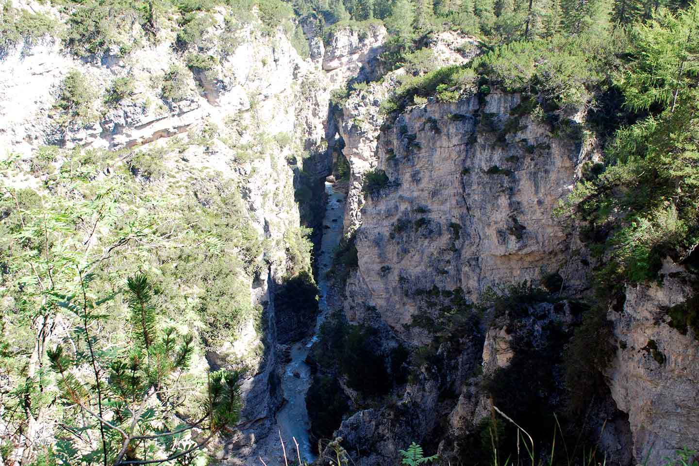 Via Ferrata Barbara to Fanes Waterfalls