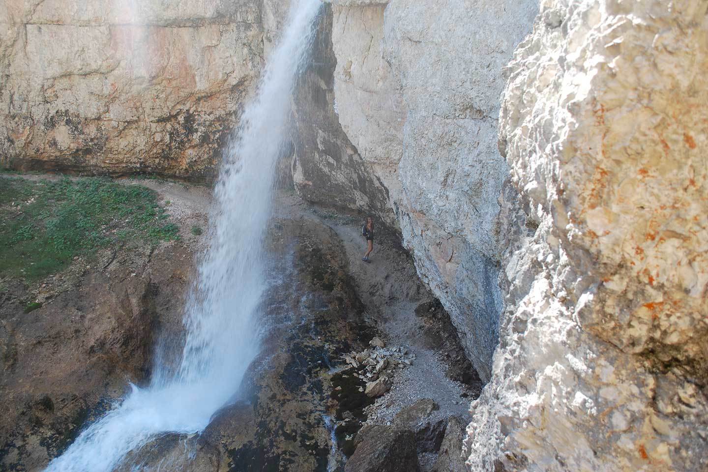Via Ferrata Barbara to Fanes Waterfalls