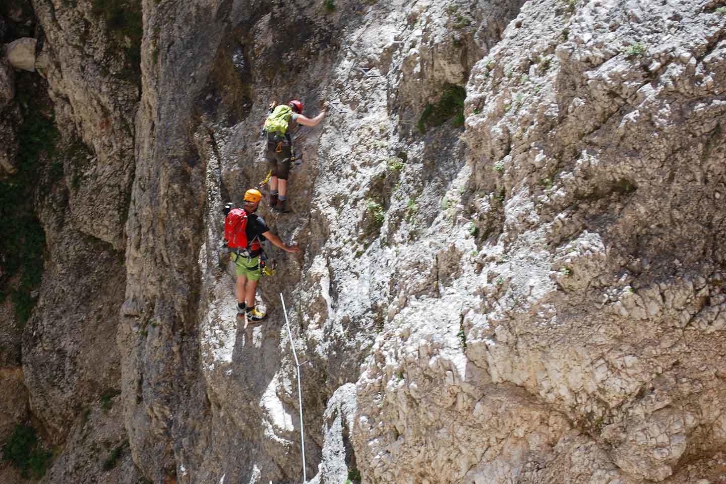 Via Ferrata Barbara to Fanes Waterfalls