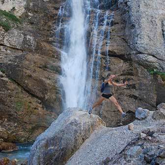 Via Ferrata Barbara to Fanes Waterfalls