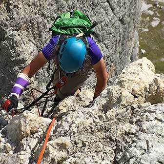 Via Ferrata Cesare Piazzetta to the Sella Massif