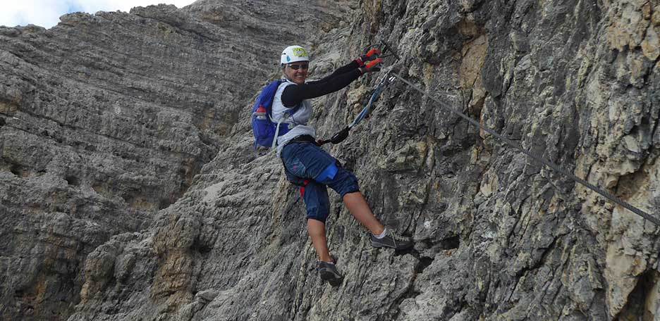 Via Ferrata Vallon to the Sella Massif