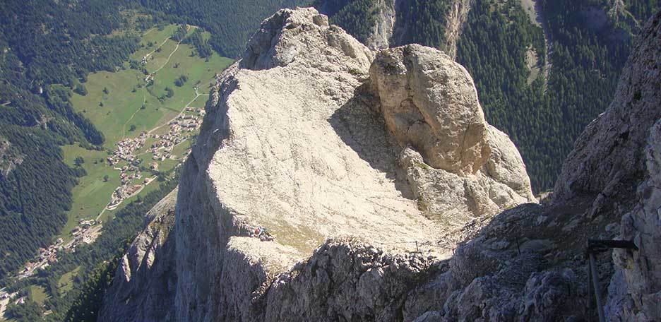 Via Ferrata dei Finanzieri to the Marmolada Group - Photo by Maurizio Ceol