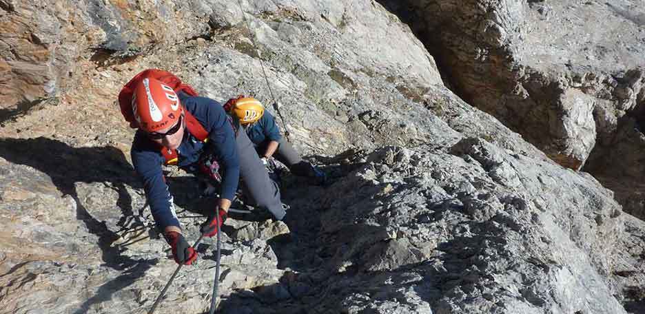 Fiamme Gialle Via Ferrata in the Pale di San Martino