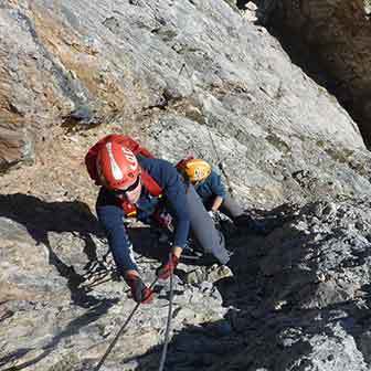 Fiamme Gialle Via Ferrata in the Pale di San Martino