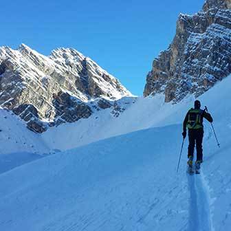 Ski Mountaineering to Forca Rossa in Monte Pelmo