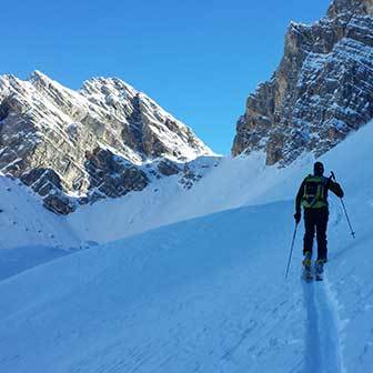 Sci Alpinismo alla Forca Rossa del Monte Pelmo