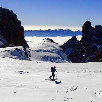 Ski Mountaineering Cima Fradusta in the Pale di San Martino