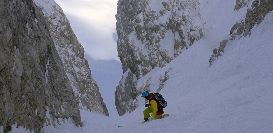 Sci Ripido a Cortina nel Gruppo delle Tofane