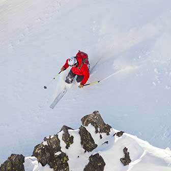 Freeriding and Steep Skiing in Alagna, Jschechette Couloir