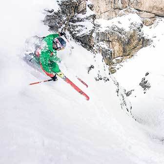 Sci Fuoripista in Val Pradidali a San Martino di Castrozza