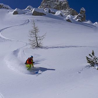 Sci Fuoripista al Vallon dei Comate alle Tofane