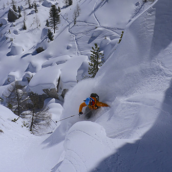 Steep Skiing in the Cortina Couloirs