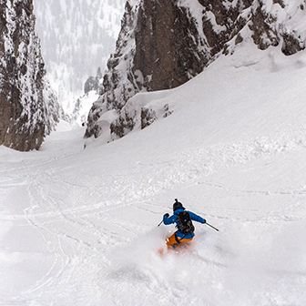 Sci Freeride nel Gruppo del Sella