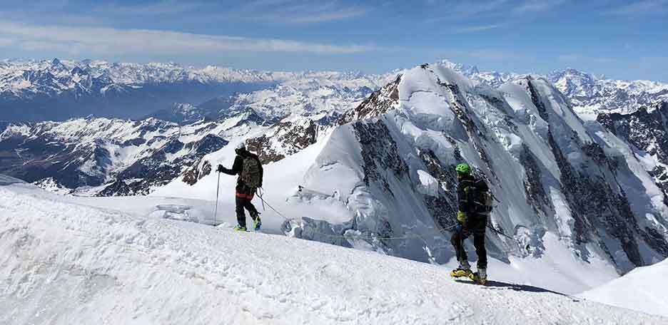 Climbing Punta Gnifetti & Margherita Hut