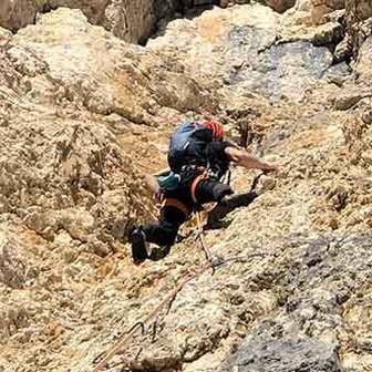 Via Graffer Detassis al Pilastro di Cima Tosa