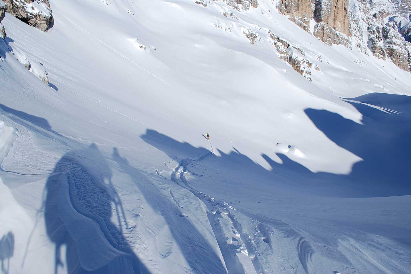 Ski Mountaineering to Forcella Grande in the Fanis Group