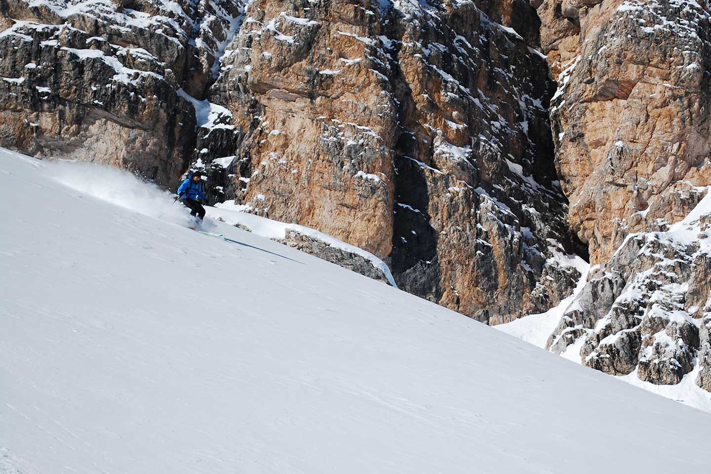 Ski Mountaineering to Forcella Grande in the Fanis Group