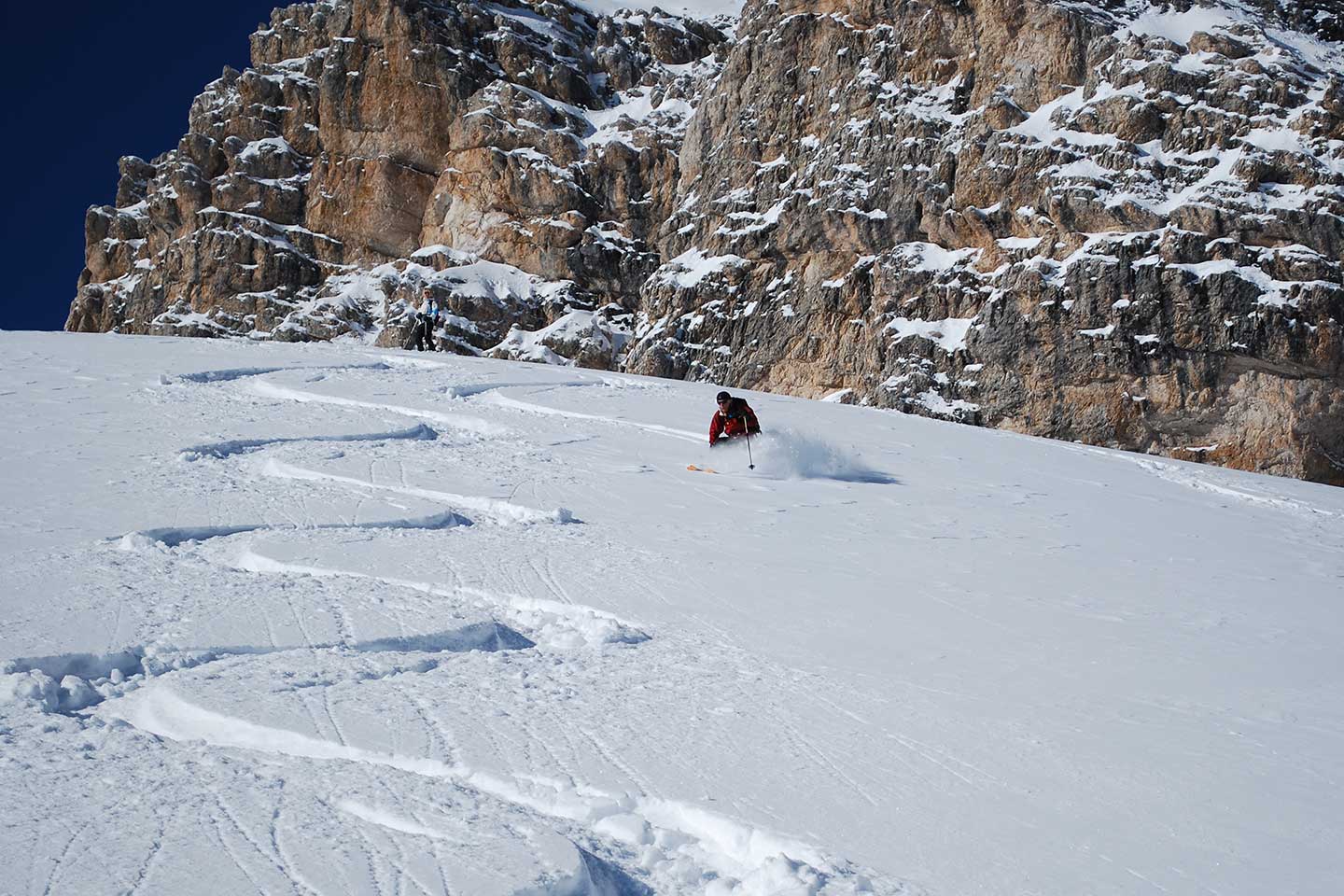 Ski Mountaineering to Forcella Grande in the Fanis Group