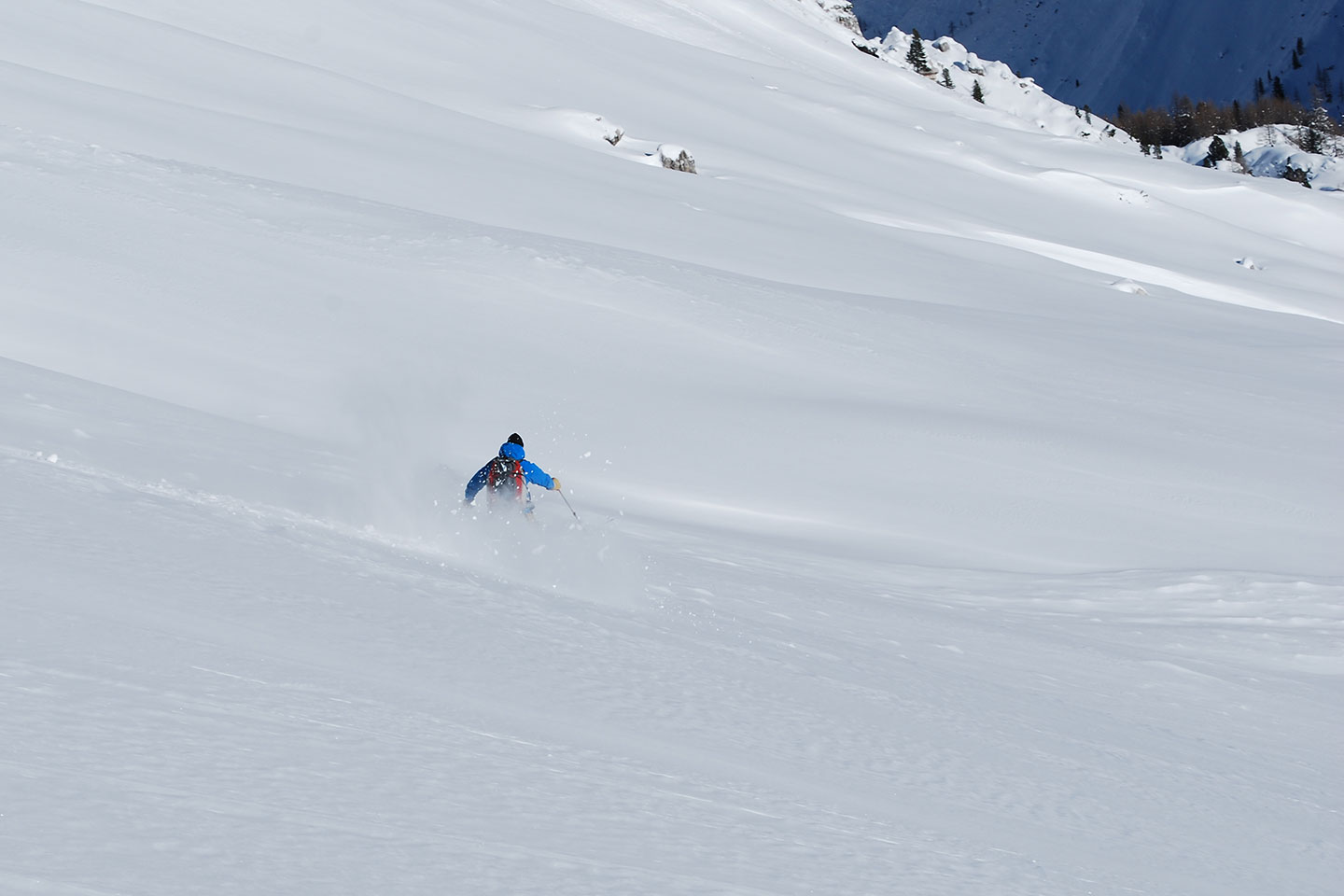 Ski Mountaineering to Forcella Grande in the Fanis Group