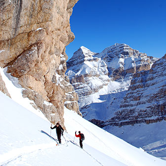 Ski Mountaineering to Forcella Grande in the Fanis Group