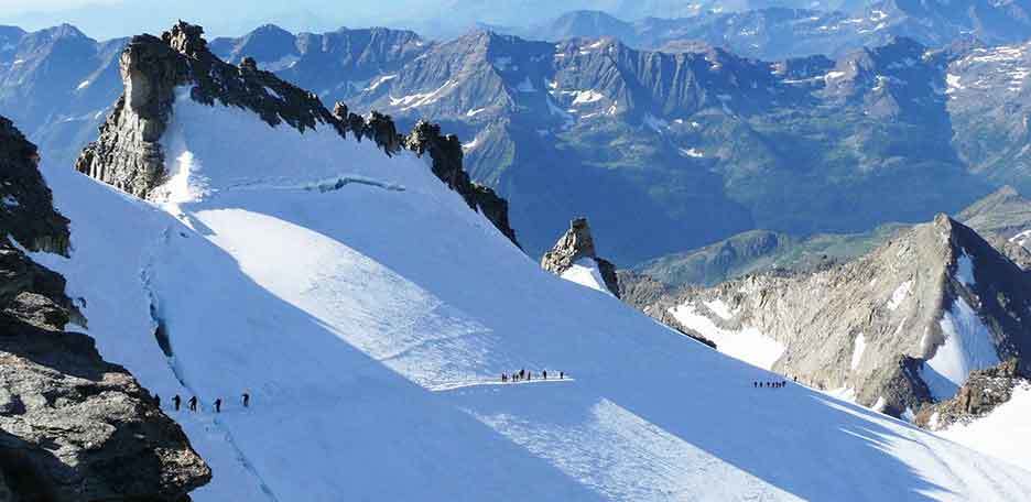 Salita al Gran Paradiso in 1 Giorno, Via Normale