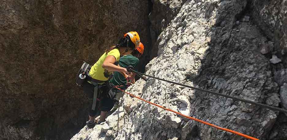 Via Ferrata Nico Gusella in the Pale di San Martino