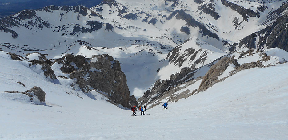 Sci Alpinismo al Monte Intermesoli da Prati di Tivo